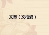 文章（文柏姿）