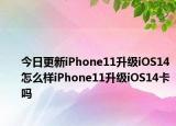 今日更新iPhone11升级iOS14怎么样iPhone11升级iOS14卡吗