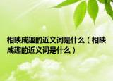 相映成趣的近义词是什么（相映成趣的近义词是什么）