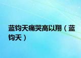 蓝钧天痛哭高以翔（蓝钧天）