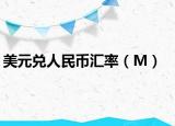 美元兑人民币汇率（M）