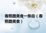 春熙路美食一条街（春熙路美食）