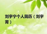 刘宇宁个人简历（刘宇菁）