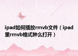 ipad如何播放rmvb文件（ipad里rmvb格式肿么打开）