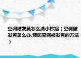 空调被发黄怎么洗小妙招（空调被发黄怎么办,预防空调被发黄的方法）