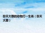 弥天大罪的动物打一生肖（弥天大罪）