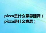 pizza是什么意思翻译（pizza是什么意思）