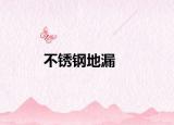 不锈钢地漏