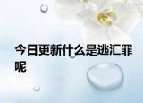 今日更新什么是逃汇罪呢