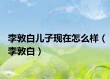 李敦白儿子现在怎么样（李敦白）