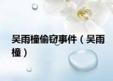 吴雨橦偷窃事件（吴雨橦）