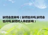 缺钙会畏寒吗（缺钙怕冷吗,缺钙会怕冷吗,缺钙对人体的影响）