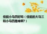佳能小马四好吗（佳能的大马三和小马四是啥啊?）
