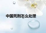 中国死刑怎么处理