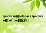 ipadwlan和cellular（ipadwlan和cellular的区别）