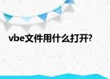 vbe文件用什么打开?