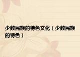 少数民族的特色文化（少数民族的特色）