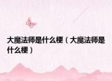 大魔法师是什么梗（大魔法师是什么梗）