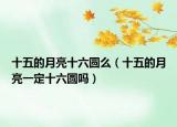 十五的月亮十六圆么（十五的月亮一定十六圆吗）