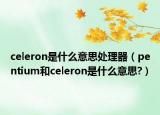 celeron是什么意思处理器（pentium和celeron是什么意思?）
