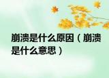 崩溃是什么原因（崩溃是什么意思）