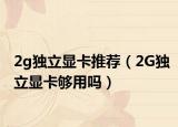 2g独立显卡推荐（2G独立显卡够用吗）