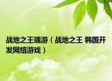 战地之王端游（战地之王 韩国开发网络游戏）