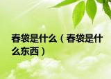 春袋是什么（春袋是什么东西）