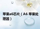 苹果a6芯片（A6 苹果处理器）