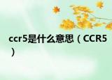 ccr5是什么意思（CCR5）