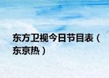 东方卫视今日节目表（东京热）