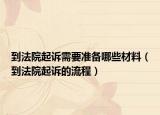 到法院起诉需要准备哪些材料（到法院起诉的流程）