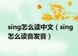 sing怎么读中文（sing怎么读音发音）