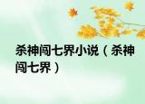 杀神闯七界小说（杀神闯七界）