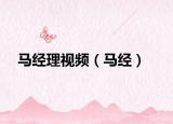 马经理视频（马经）