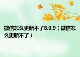 微信怎么更新不了8.0.9（微信怎么更新不了）