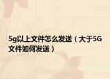 5g以上文件怎么发送（大于5G文件如何发送）