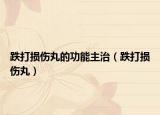 跌打损伤丸的功能主治（跌打损伤丸）