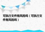 可执行文件有风险吗（可执行文件有风险吗）