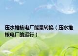 压水堆核电厂能量转换（压水堆核电厂的运行）