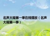 名声大噪第一季在线播放（名声大噪第一季）