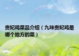 贵妃鸡菜品介绍（九味贵妃鸡是哪个地方的菜）