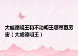 大威德明王和不动明王哪尊更厉害（大威德明王）
