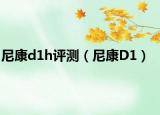 尼康d1h评测（尼康D1）