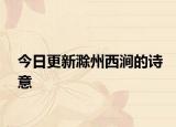 今日更新滁州西涧的诗意