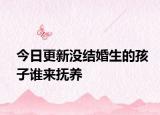 今日更新没结婚生的孩子谁来抚养