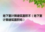 地下室计算建筑面积不（地下室计算建筑面积吗）