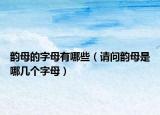 韵母的字母有哪些（请问韵母是哪几个字母）