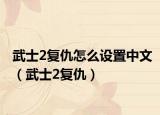 武士2复仇怎么设置中文（武士2复仇）