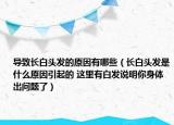 导致长白头发的原因有哪些（长白头发是什么原因引起的 这里有白发说明你身体出问题了）
